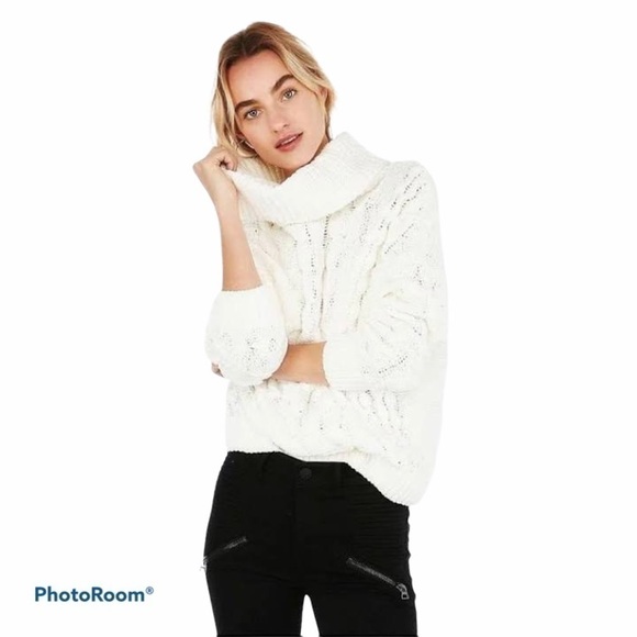 𝅺MOON & Madison Confetti Slub Cowl Neck Sweater NWT Size XS - Picture 12 of 12